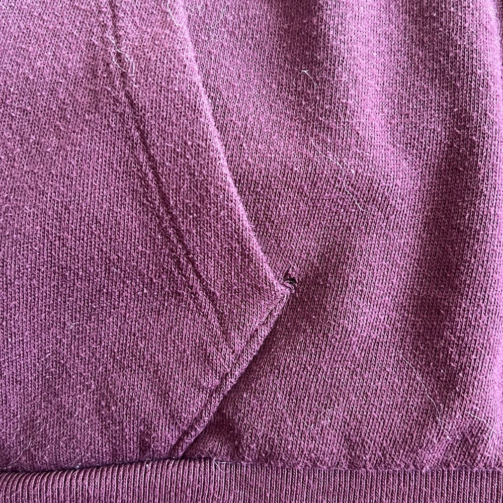 Victoria’s Secret PINK lightweight zip up hoodie maroon sz S - Picture 5 of 5
